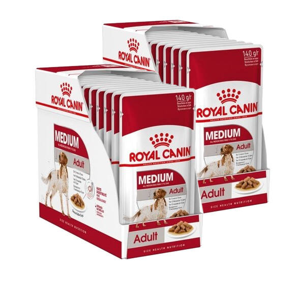 Royal Canin mokra karma dla psa rasy średniej w sosie saszetka 20x140g