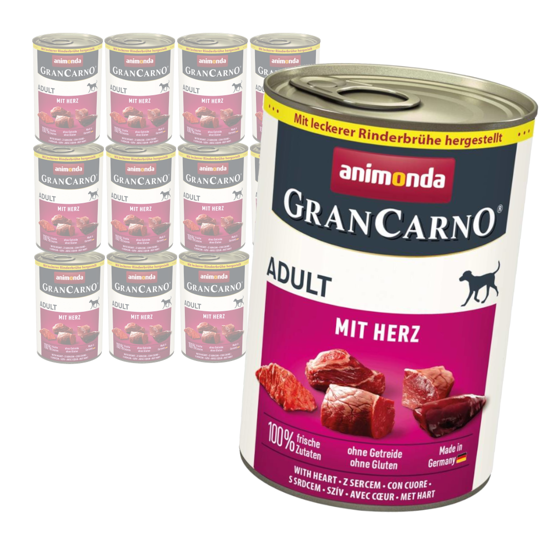 Animonda GranCarno Adult 400g Mokra Karma Dla Psa z Sercami