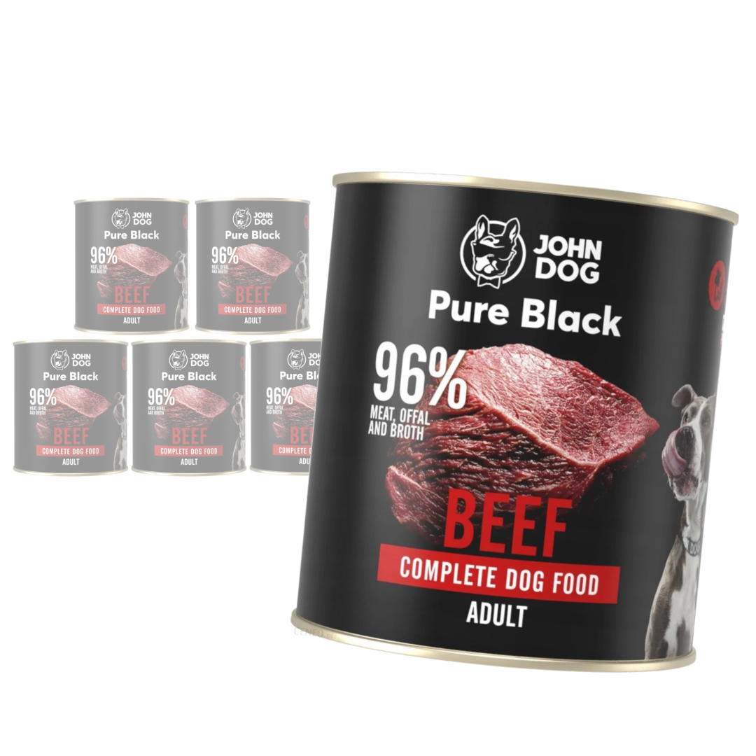 John Dog Pure Black Mokra Karma Dla Psa Wołowina 800g