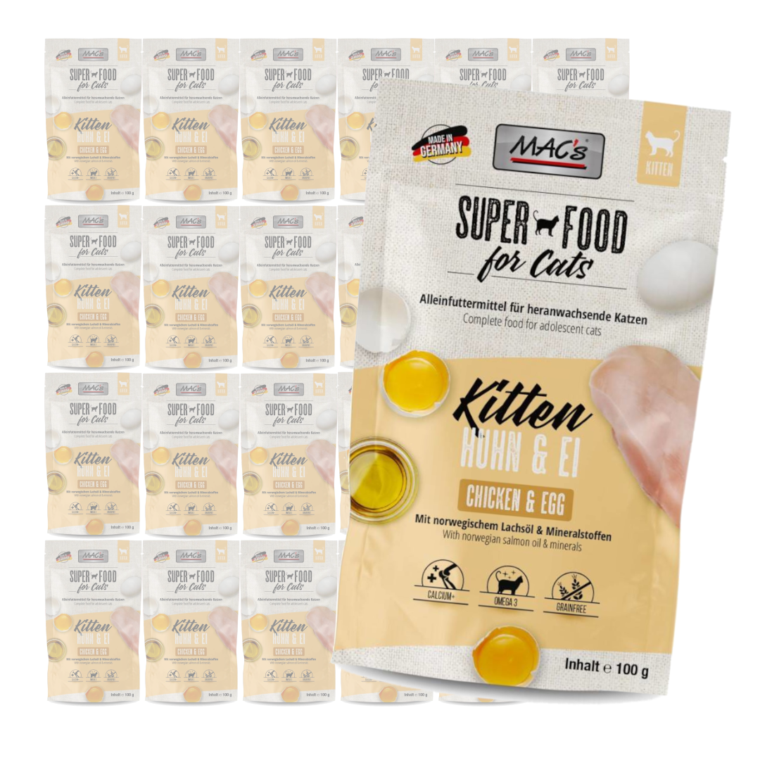 MAC's Kitten Mokra Karma Dla Kociąt Kurczak Jajko 100g
