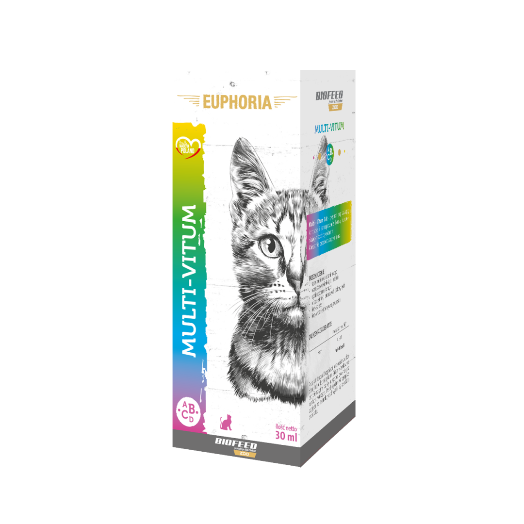 Biofeed Euphoria Multi-Vitum Cat Multiwitamina W Płynie Dla Kota