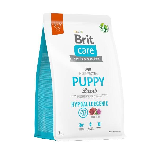 Brit Care Hypoallergenic Puppy Lamb Hipoalergiczna Sucha Karma Dla Szczeniąt Jagnięcina Ryż 3kg