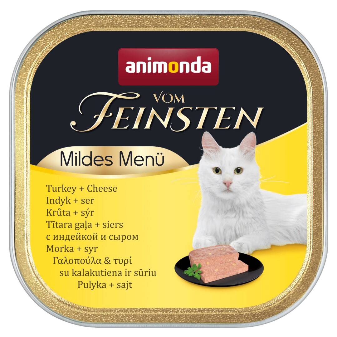 Animonda Vom Feinsten Mild Menue 100g Mokra Karma dla Kota z Indykiem i Serem