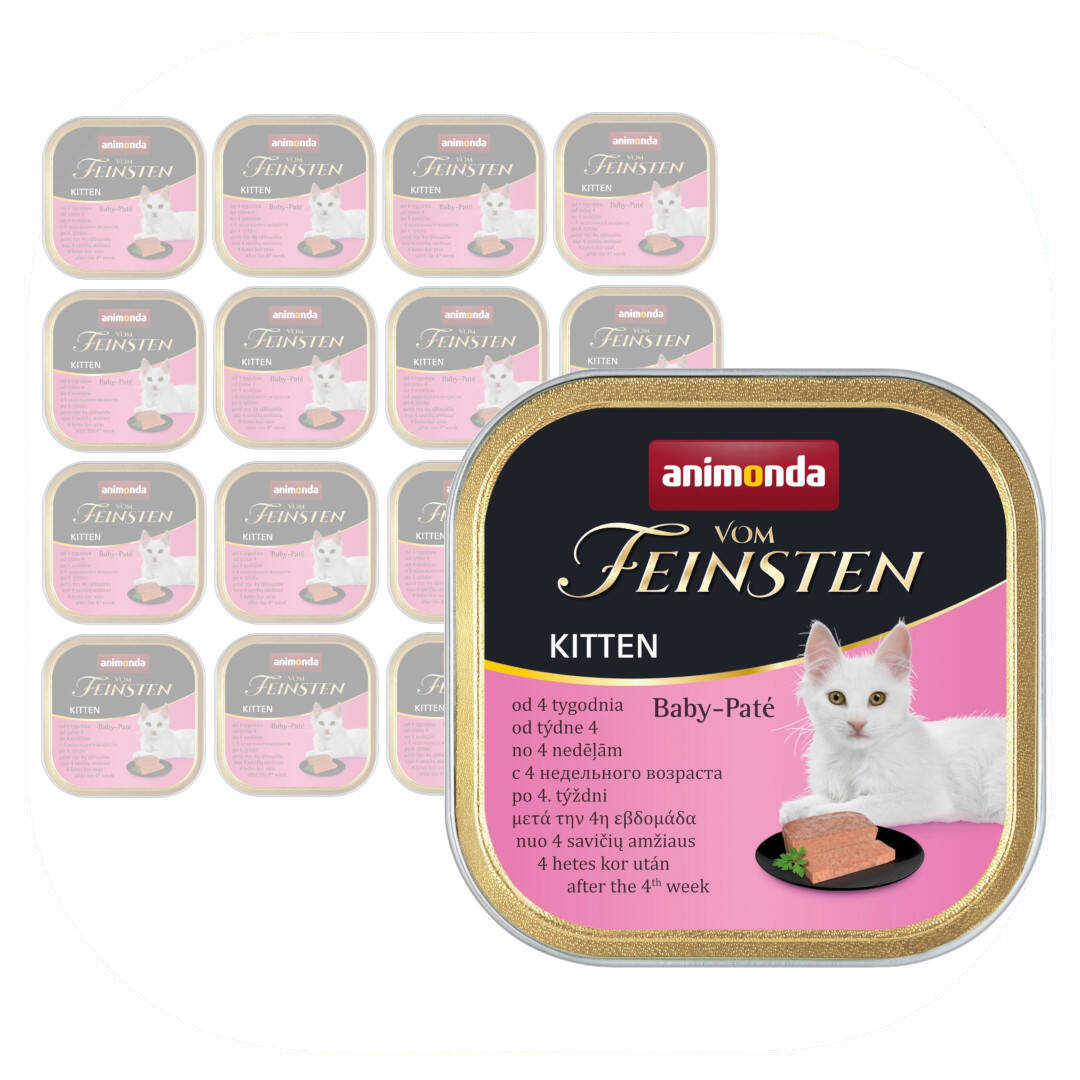 Animonda Vom Feinsten Kitten 100g Mokra Karma dla Kociąt Od 4 Tygodnia Życia Pasta Mięsna