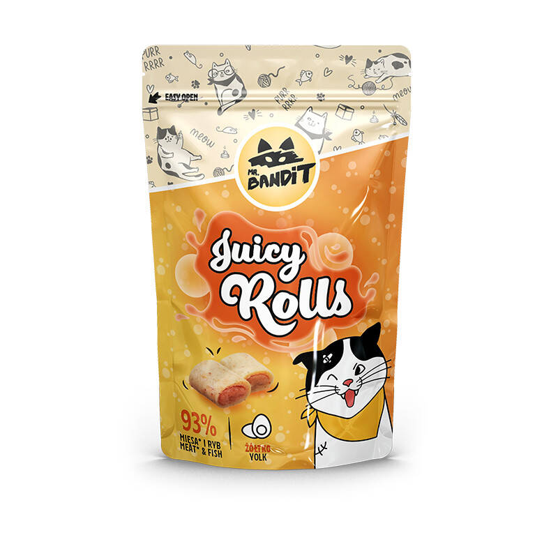 Mr. Bandit Juicy Rolls Przysmak Dla Kota Wilgotne Krokieciki