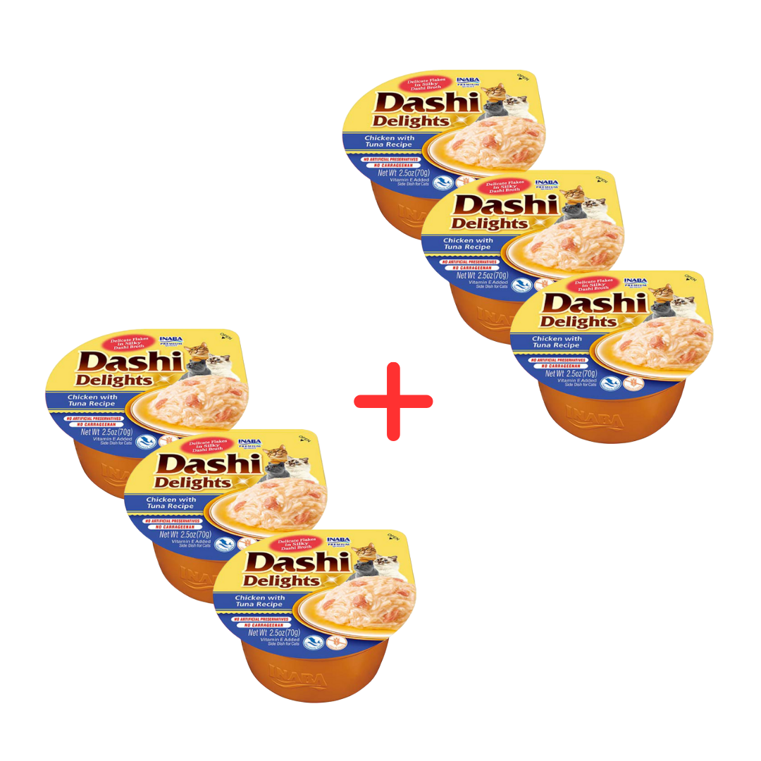 Inaba Cat Dashi Delights 70g Uzupełniająca Karma Dla Kota Bulion Kurczak z Tuńczykiem