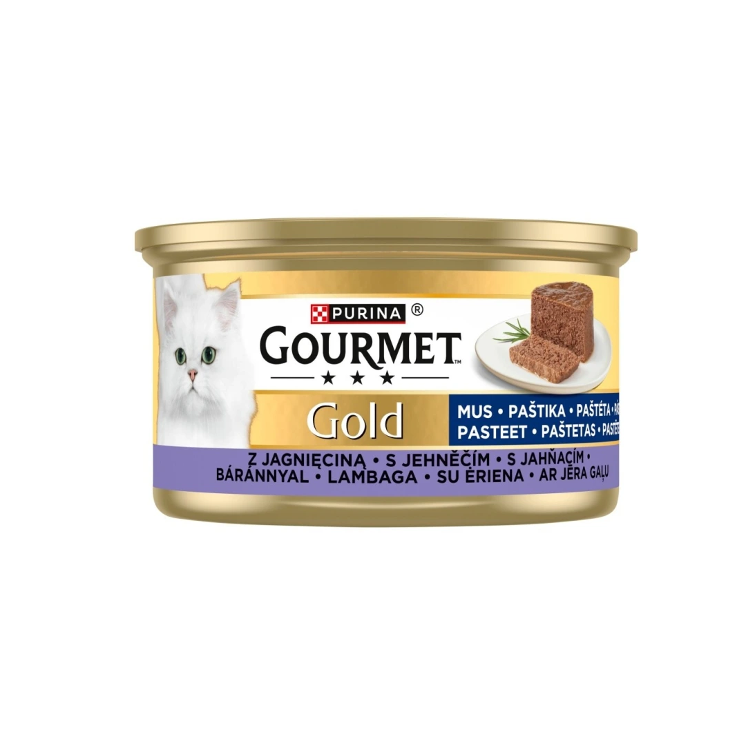 Purina Gourmet Gold Mus z Jagnięciną Mokra Karma Dla Kota 12x85g