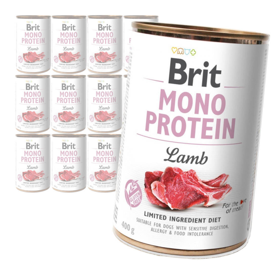 Brit Mono Protein 12x400g Mokra Karma dla Psów Jagnięcina