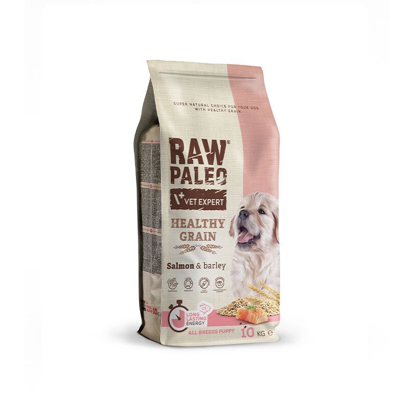 Raw Paleo Healthy Grain Puppy Salmon Barley