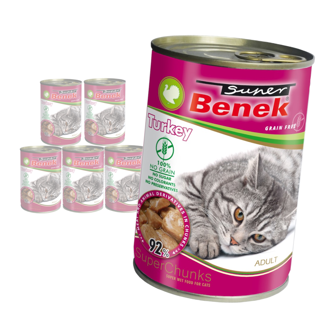 Super Benek Chunks Bezzbożowa Mokra Karma Dla Kota Z IndykiemW Sosie