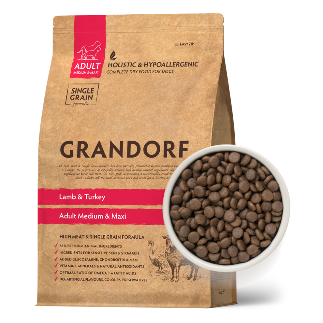 Grandorf Adult Lamb & Turkey Sucha Karma Hipoalergiczna Dla Psów ...