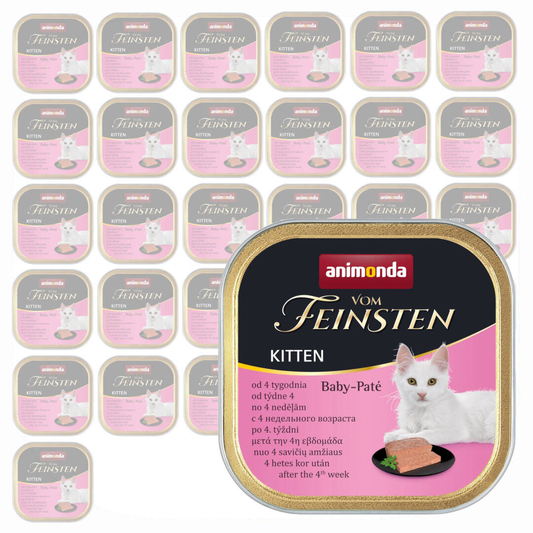 Animonda Vom Feinsten Kitten 100g Mokra Karma dla Kociąt Od 4 Tygodnia Życia Pasta Mięsna