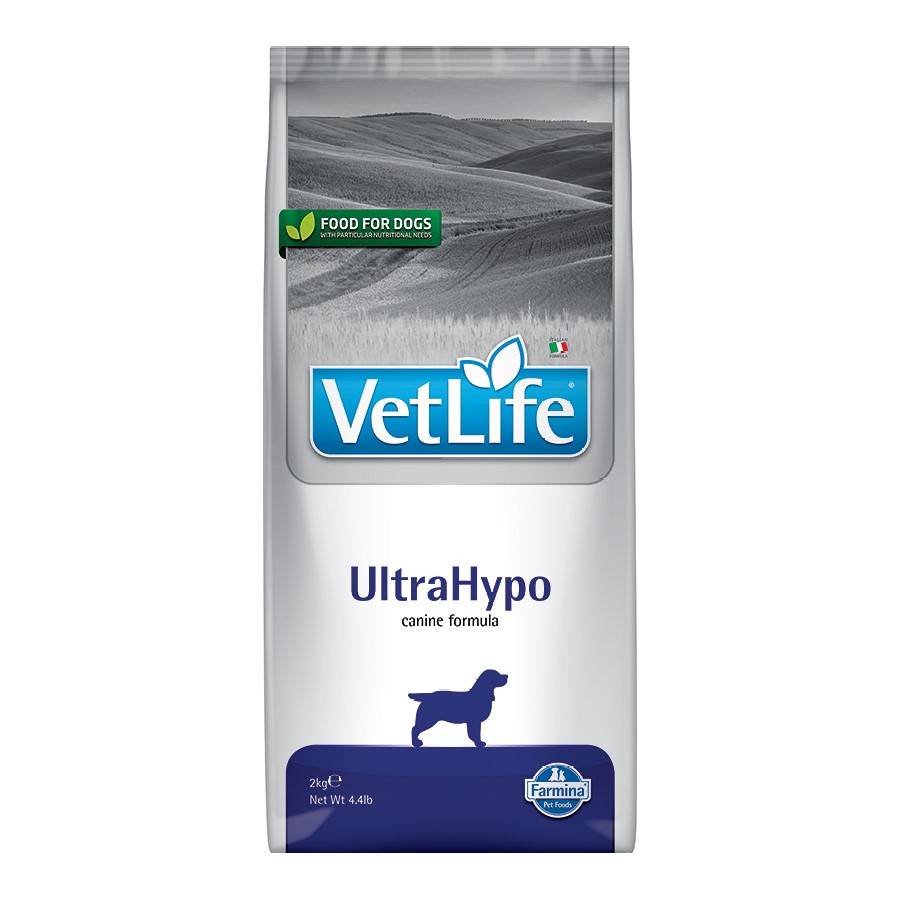 Vet Life Ultrahypo Dog 2kg Sucha Karma Dla Psa z Alergiami Pokarmowymi i Nawracającymi Biegunkami