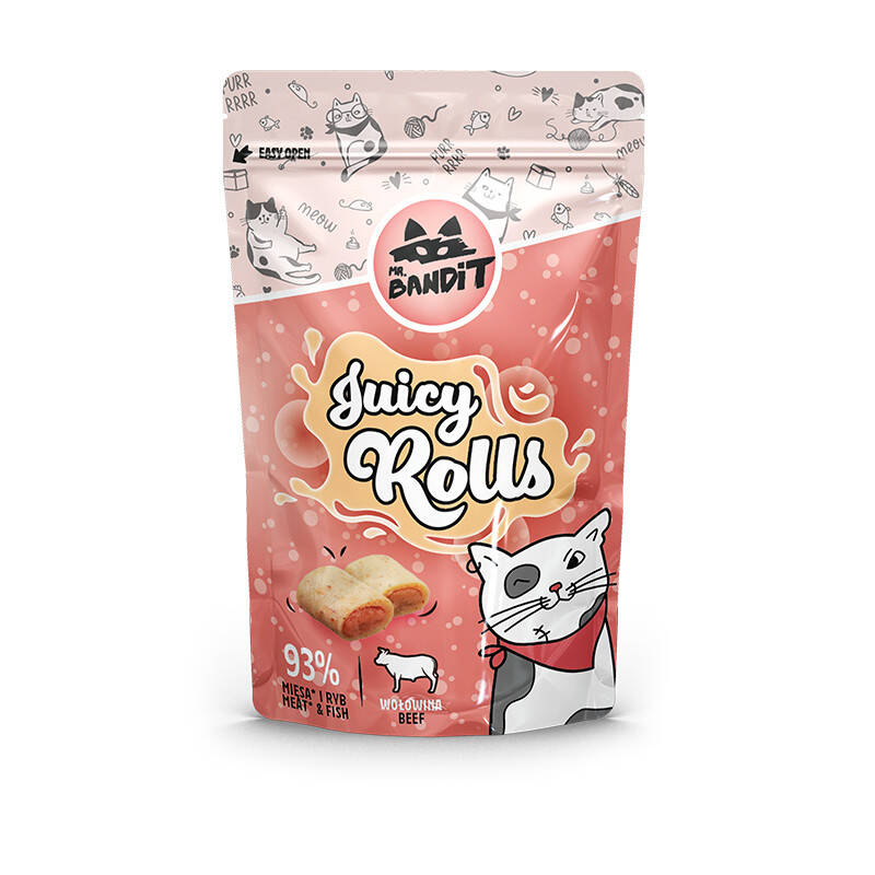 Mr. Bandit Juicy Rolls Przysmak Dla Kota Wilgotne Krokieciki