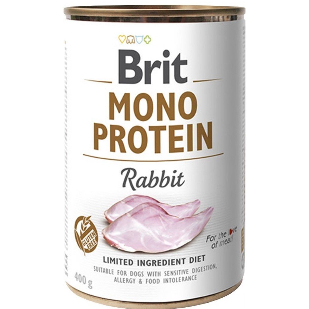 Brit Mono Protein 400g Mokra Karma dla Psów z Królika