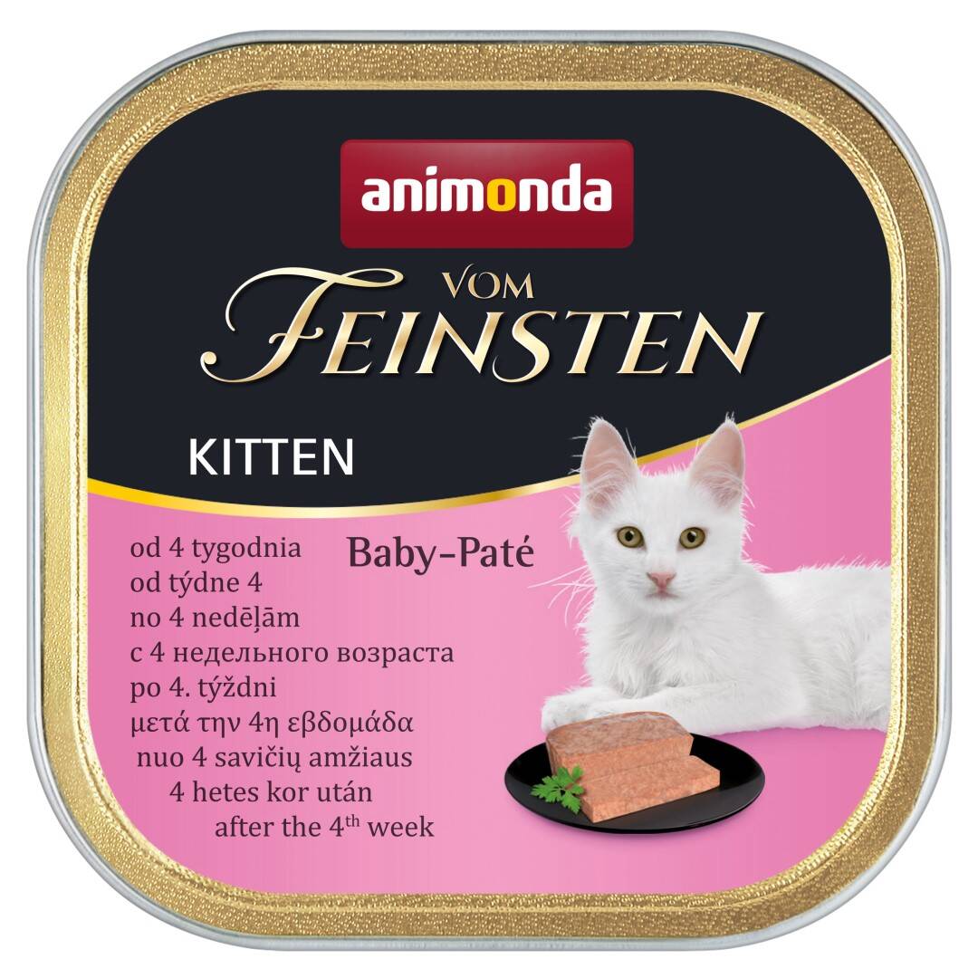 Animonda Vom Feinsten Kitten 100g Mokra Karma dla Kociąt Od 4 Tygodnia Życia Pasta Mięsna