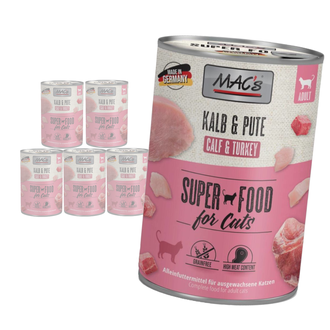 MAC's Cat Mokra Karma Dla Kota Cielęcina Indyk 400g