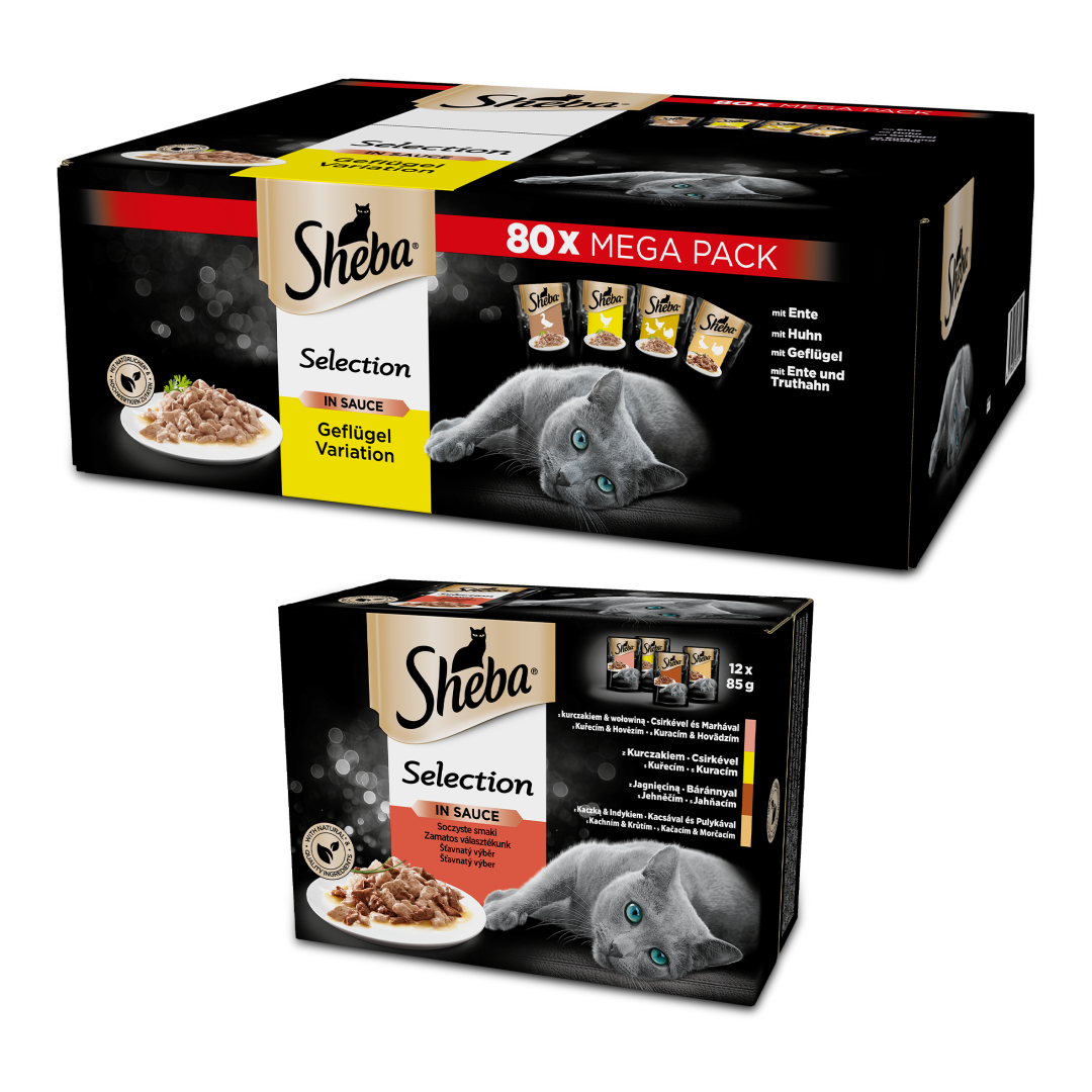 Sheba Selection Drobiowe Smaki + Kolekcja Soczystych Smaków w Sosie