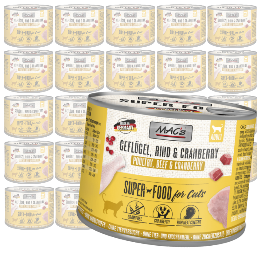 MAC's Cat Mokra Karma Dla Kota Drób Żurawina 200g