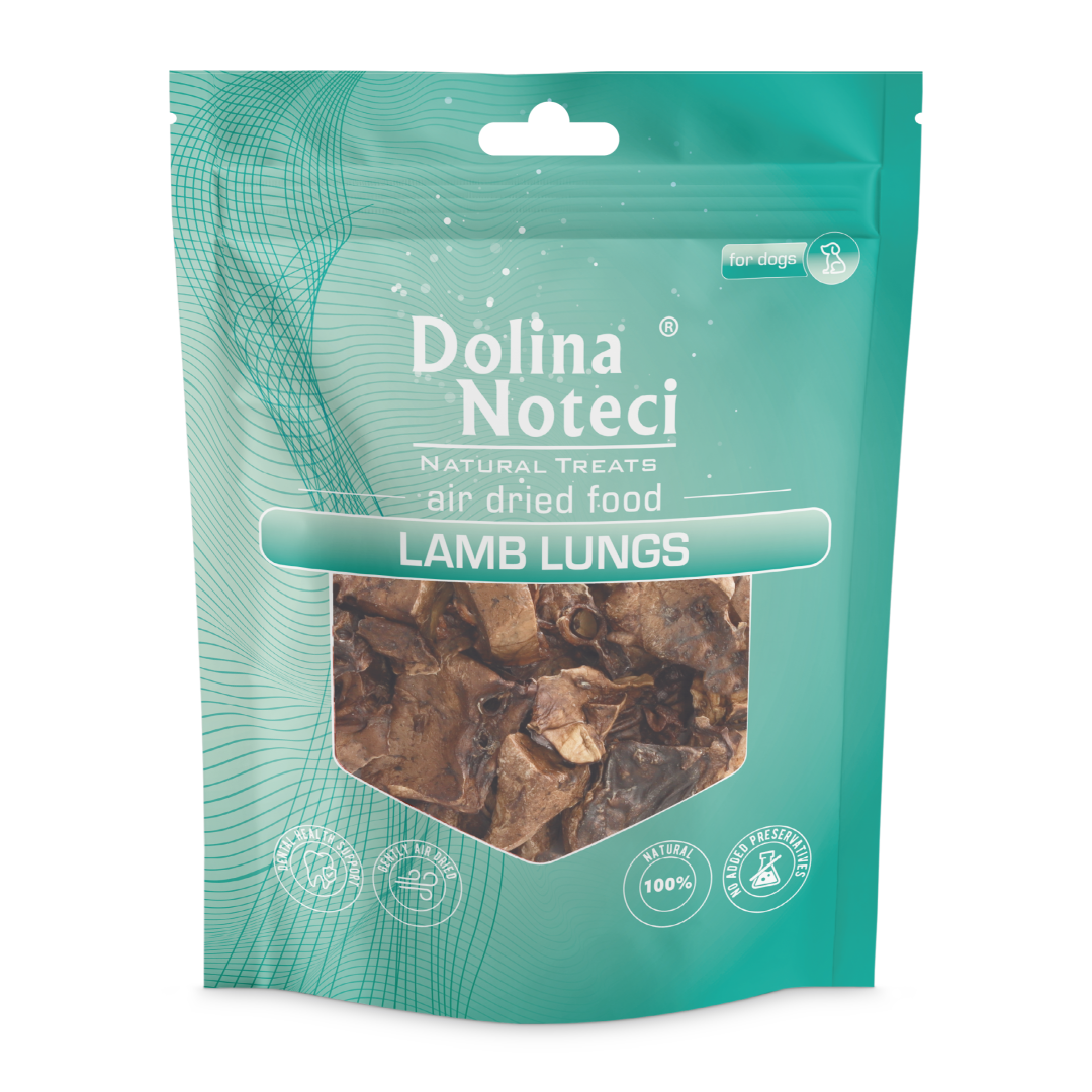 Dolina Noteci Natural Treats Lamb Lungs Przysmak Dla Psa Płuca Jagnięce 70g