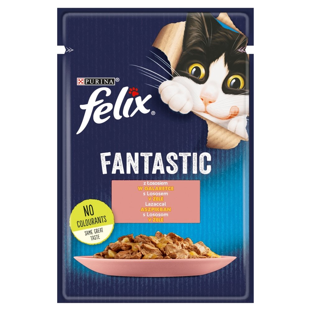 Felix Fantastic Karma Dla Kotów Łosoś W Galaretce