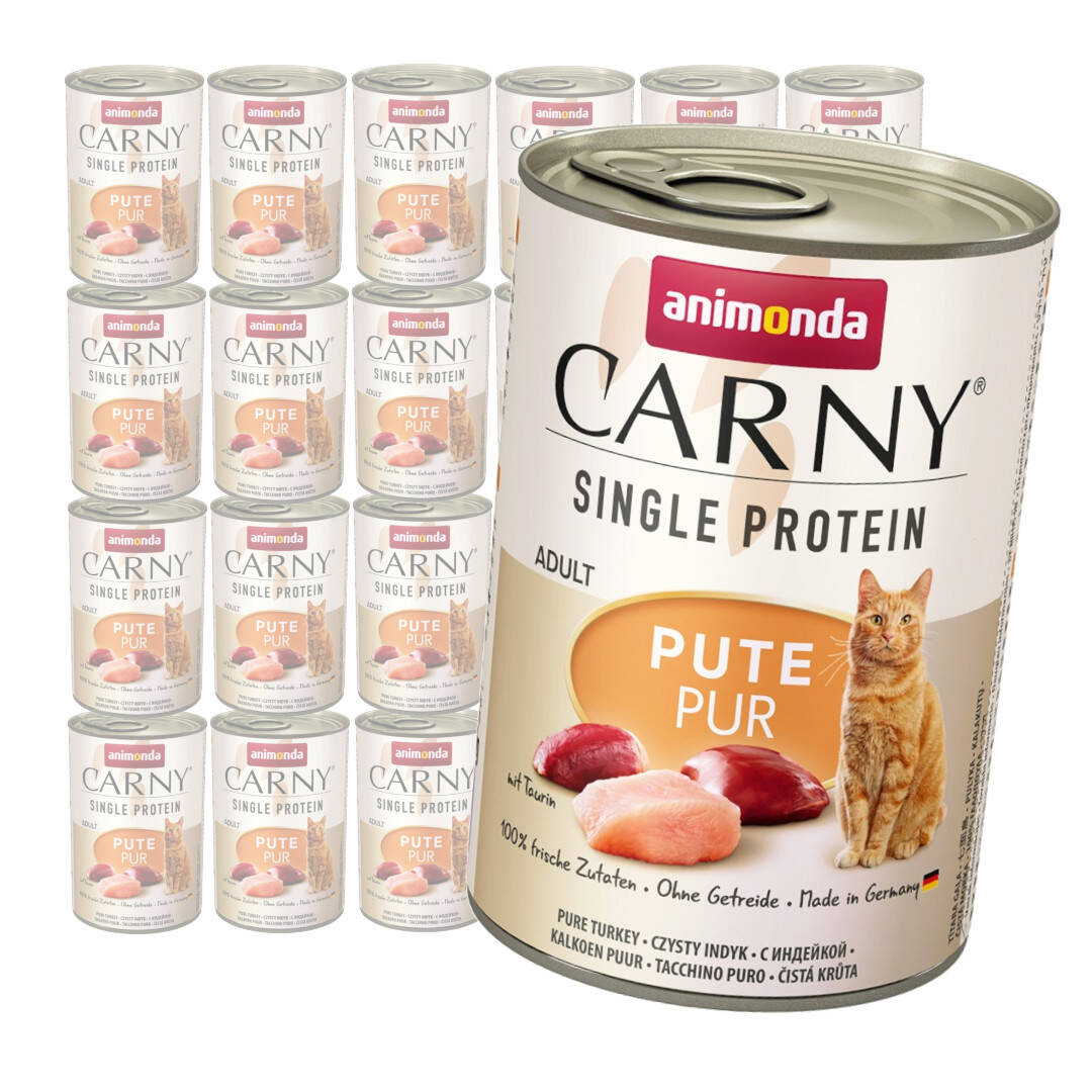 Animonda Carny Single Protein 400g Mokra Karma Dla Kota Czysty Indyk