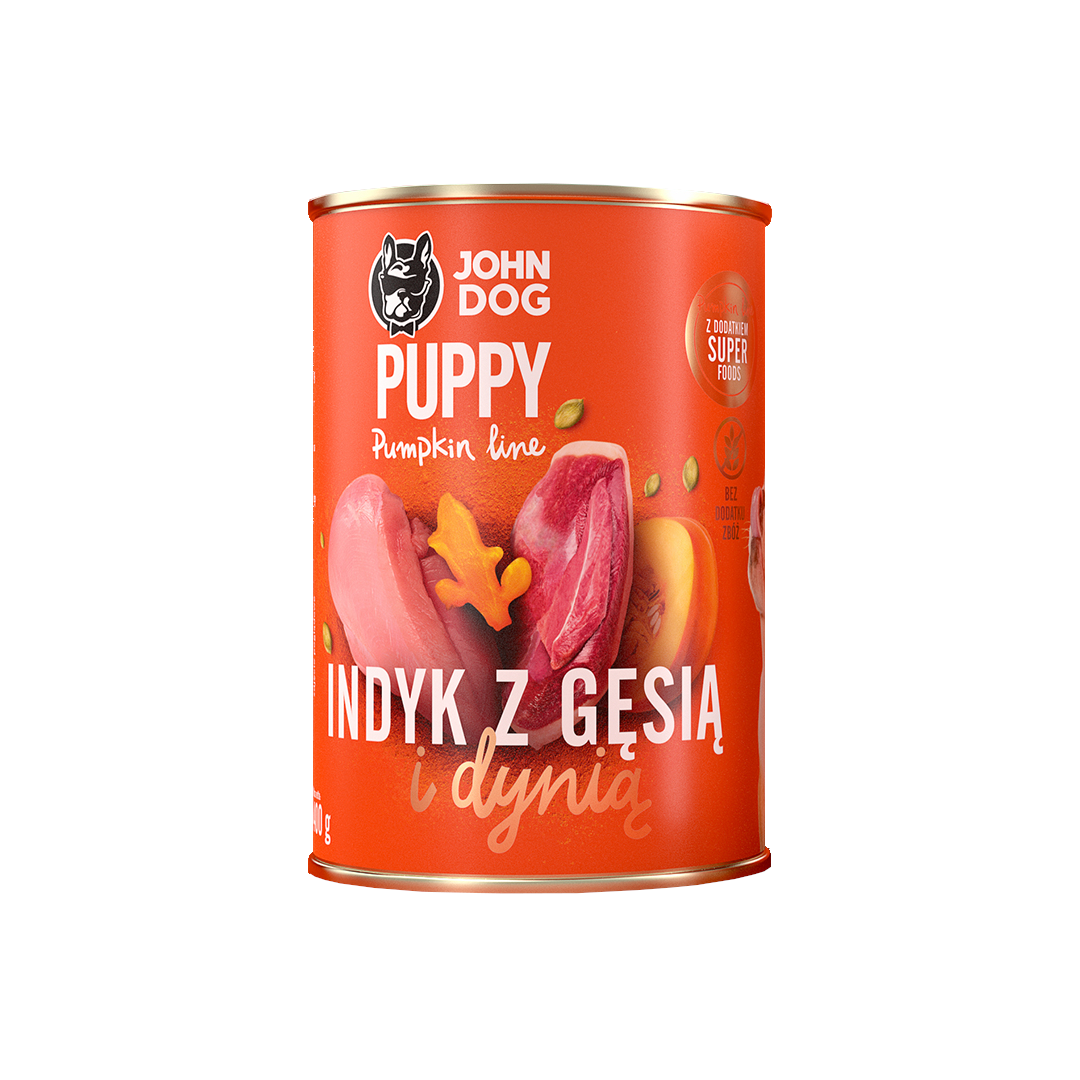 John Dog Karma Mokra Dla Szczeniąt Pumpkin Line 