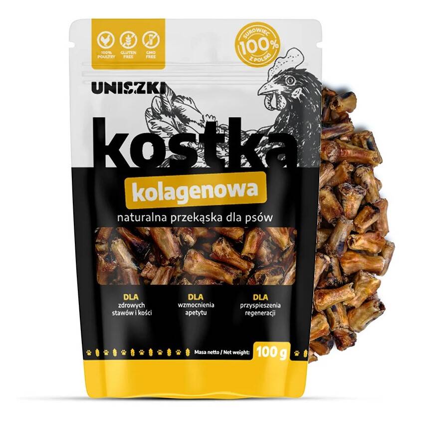 Uniszki Kostka Kolagenowa Naturalny Przysmak Gryzak Dla Psa