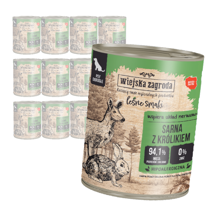 Wiejska Zagroda Leśne Smaki Karma Mokra Dla Dorosłego Psa