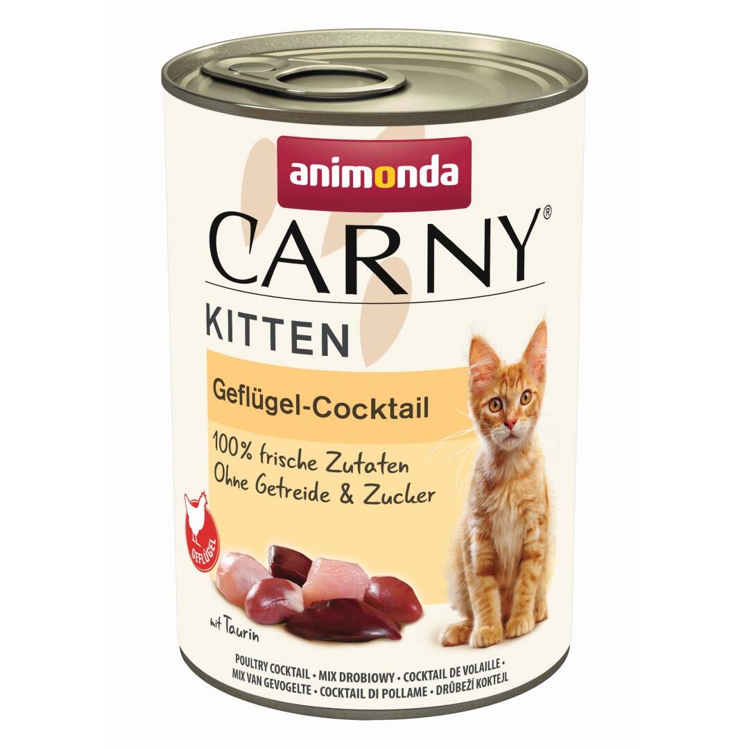 Animonda Carny Kitten 400g Mokra Karma Dla Kociąt Koktajl Drobiowy