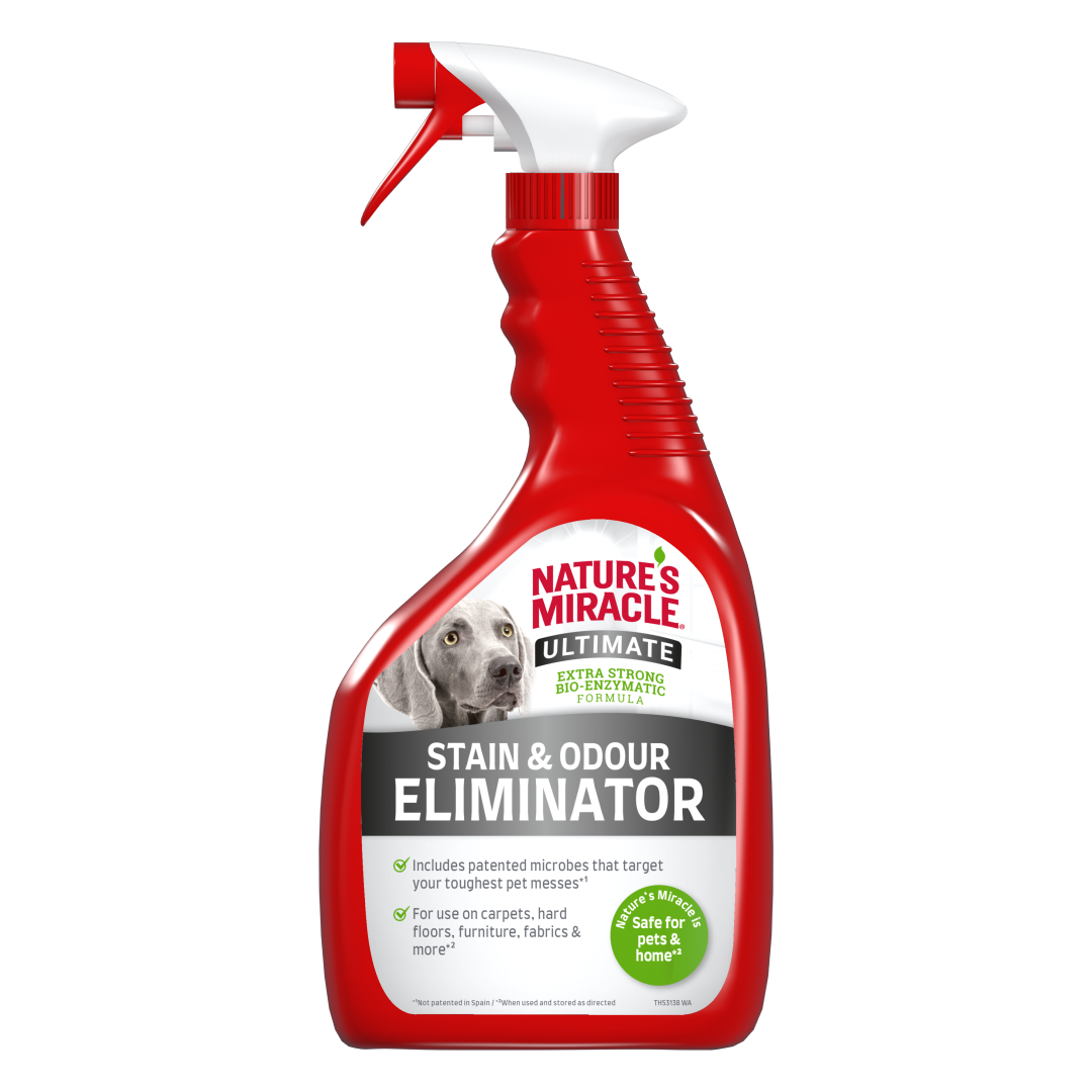 Natures Miracle Ultimate Stain&Odour Eliminator Płyn Do Usuwania Uciążliwych Plam i Zapachów Psa 946ml