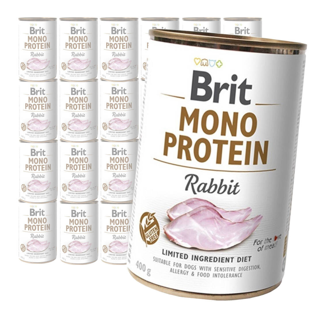 Brit Mono Protein 400g Mokra Karma dla Psów z Królika