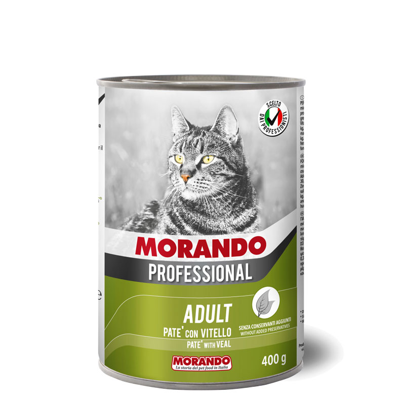 Morando Professional Karma Mokra Dla Dorosłych Kotów Pasztet Z Cielęciną