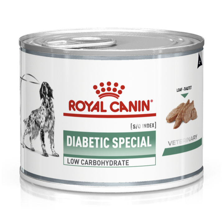 Royal Canin Veterinary VHN Dog Diabetic Low Carbohydrate Loaf Mokra Karma Pasztet Dla Psów Kontrola Cukru