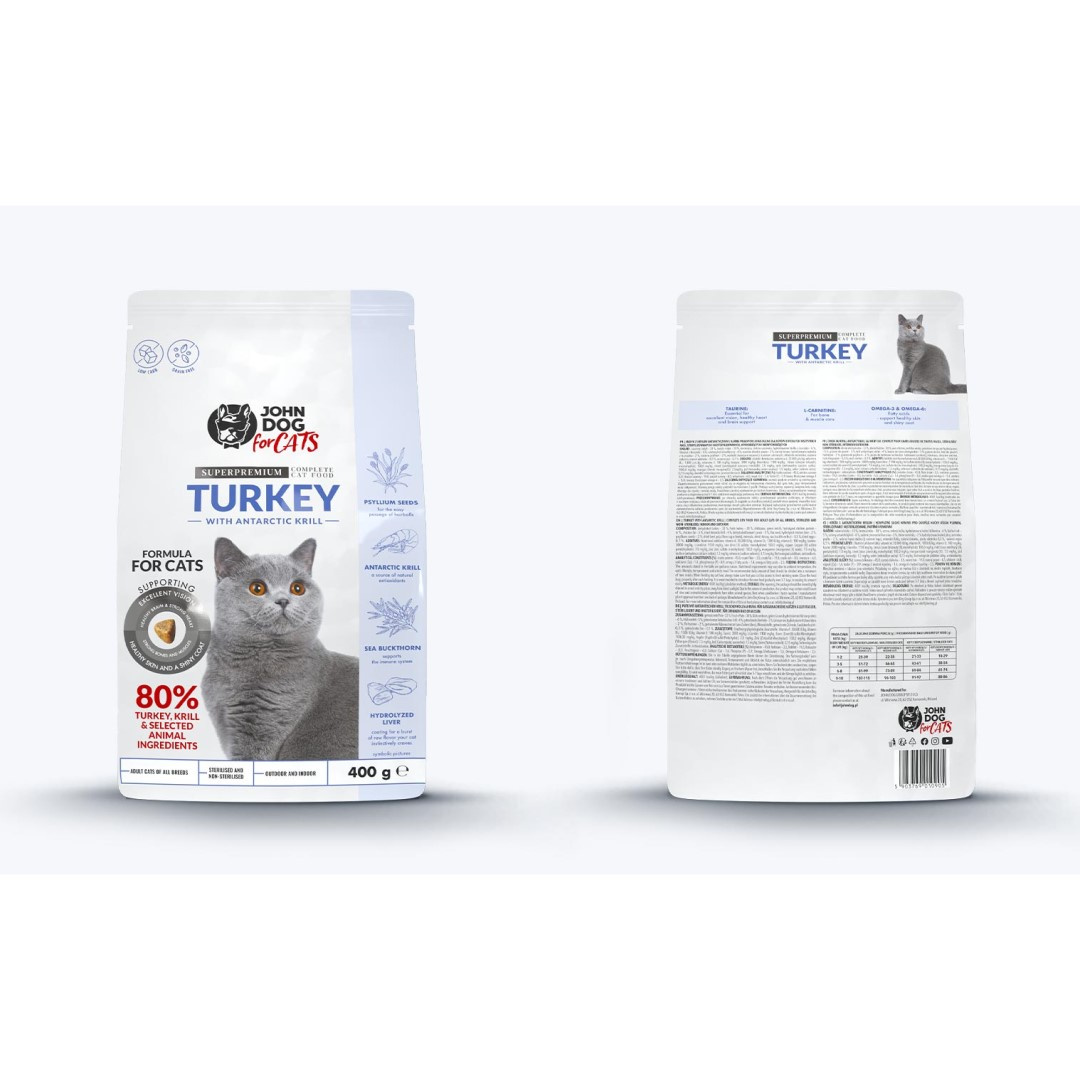 Sucha Karma Dla Dorosłych Kotów Z Indykiem