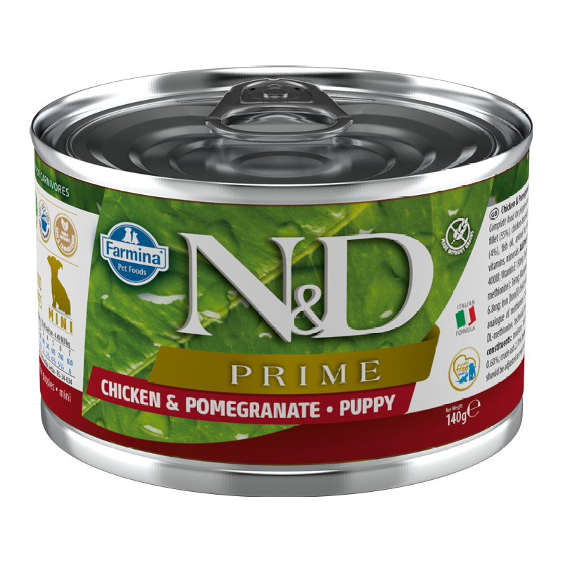 N&D Dog Prime Chicken Pomegranate Puppy 140g Mokra Karma Dla Szczeniąt <br>Kurczak i Granat