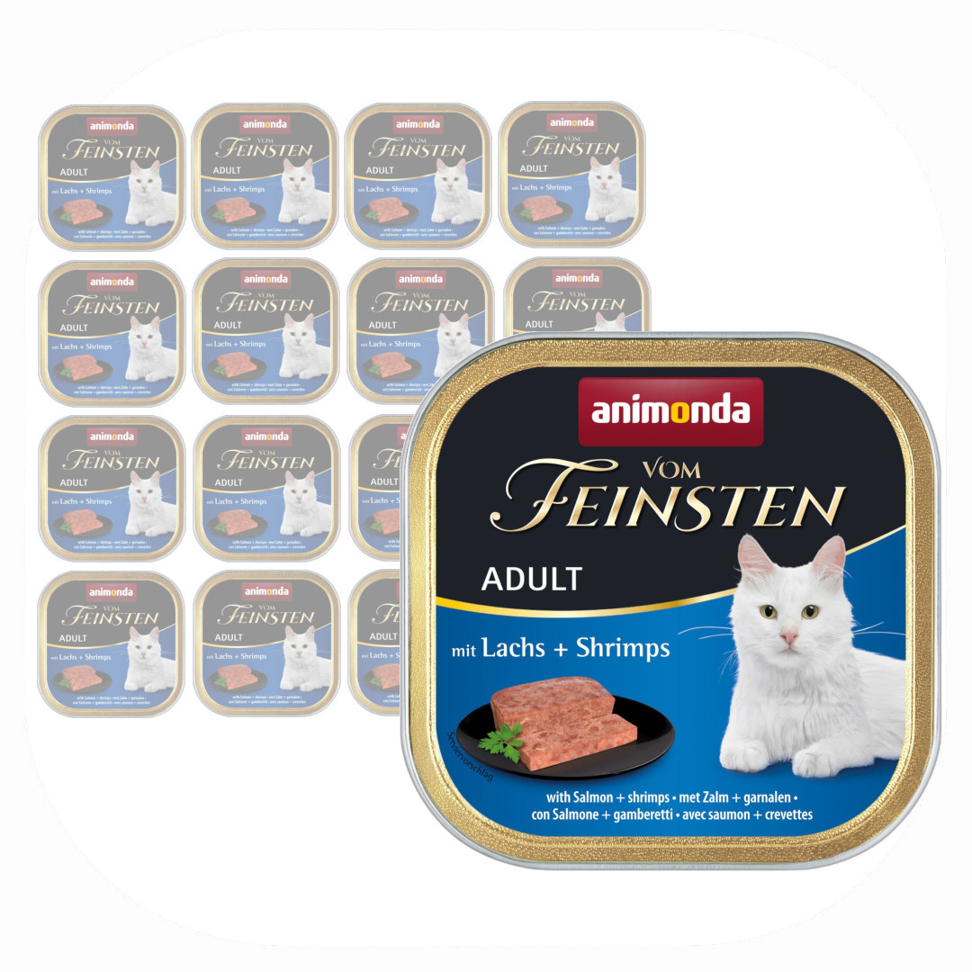 Animonda Vom Feinsten Adult 100g Mokra Karma dla Kota z Łososiem i Krewetkami