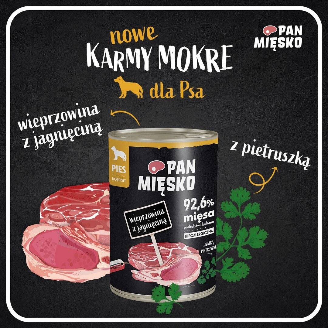 Mokra Karma Pan Mięsko dla psa 400g