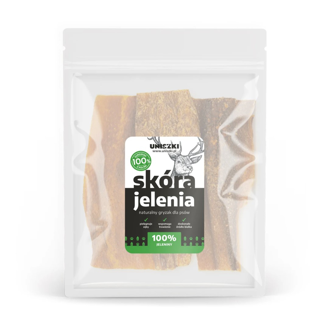 Uniszki Skóra Jelenia Naturalny Przysmak Suszony Dla Psa