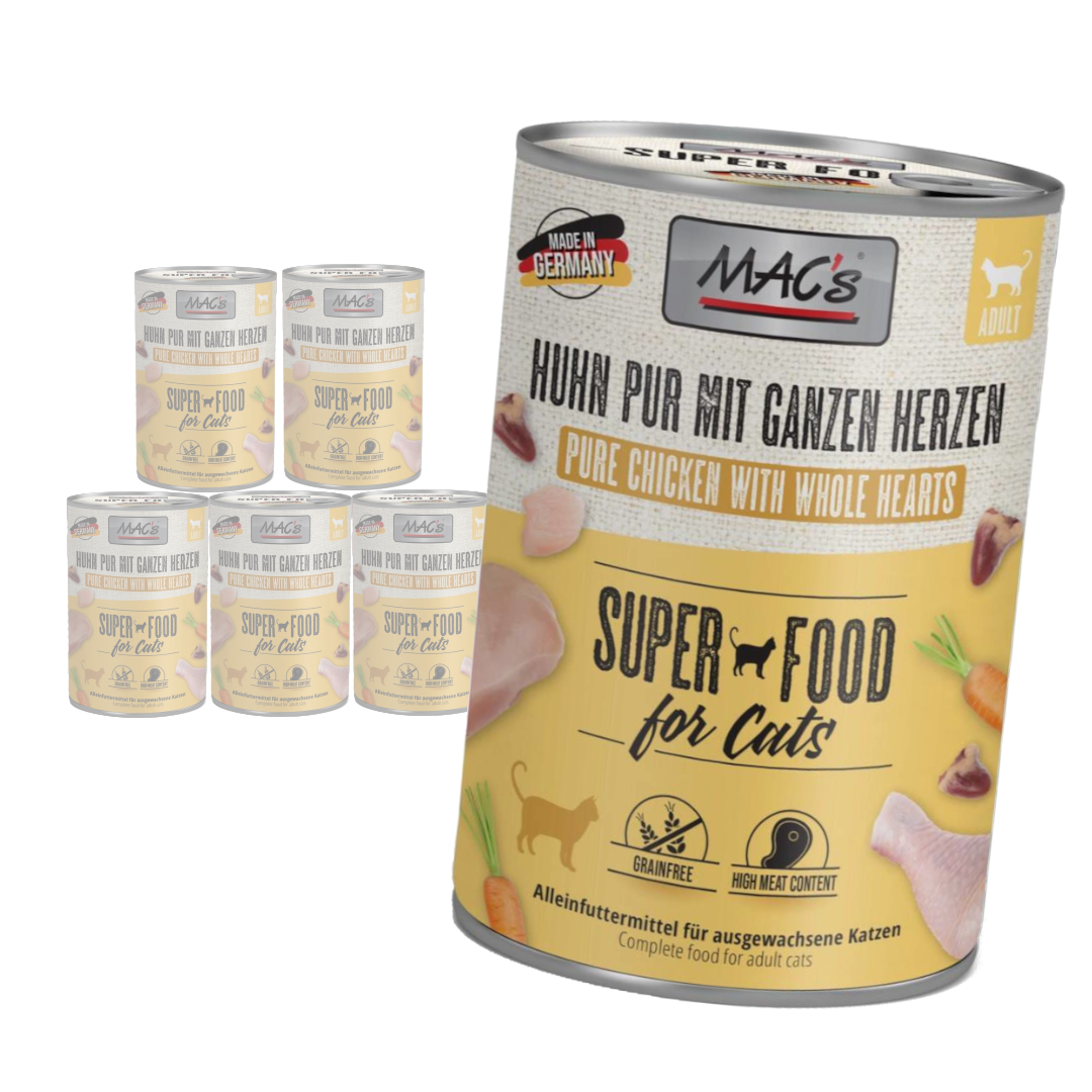 MAC's Cat Mokra Karma Dla Kota Kurczak Serca Drobiowe 400g