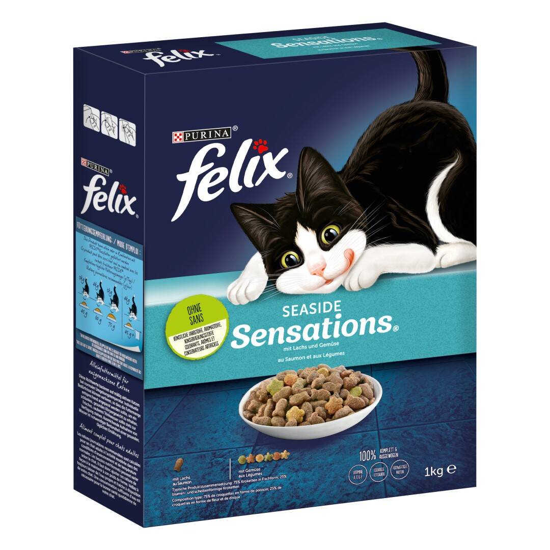 Felix Seaside Sensations Sucha Karma Dla Kota Z Łososiem I Z Warzywami 1kg