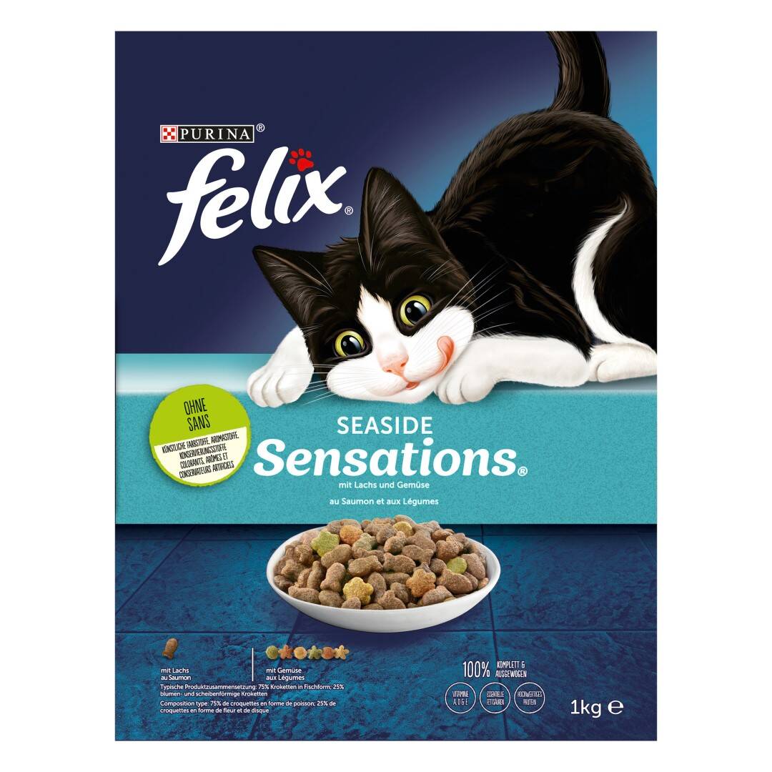 Felix Seaside Sensations Sucha Karma Dla Kota Z Łososiem I Z Warzywami 1kg