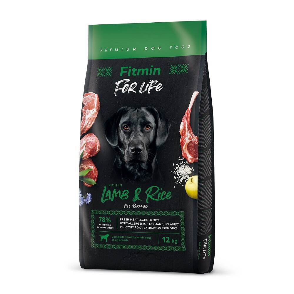 Fitmin Dog for Life Lamb Rice Sucha Karma Dla Psa Z Jagnięciną I Ryżem