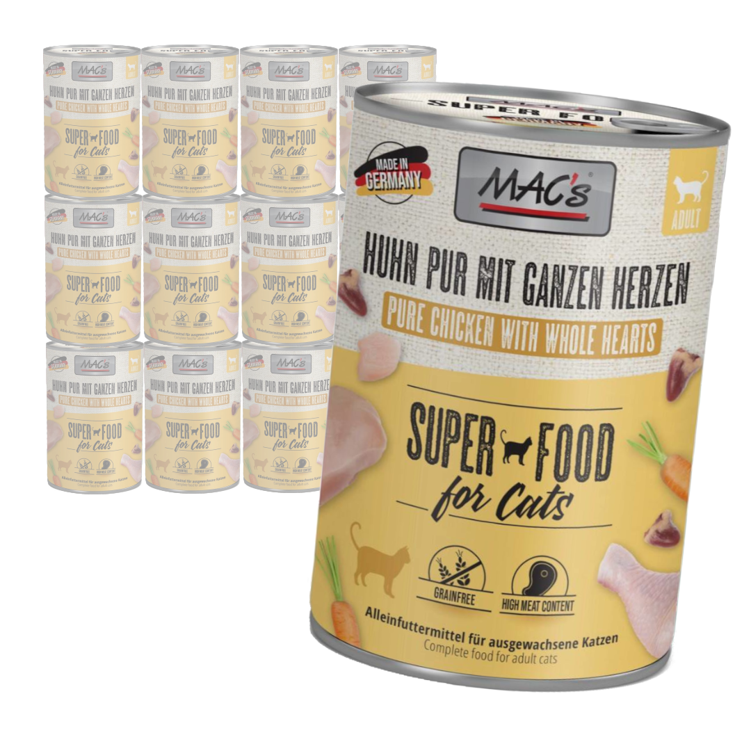 MAC's Cat Mokra Karma Dla Kota Kurczak Serca Drobiowe 400g