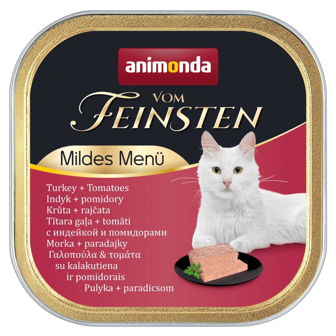 Animonda Vom Feinsten Mild Menue 100g Mokra Karma dla Kota z Indykiem i Pomidorami