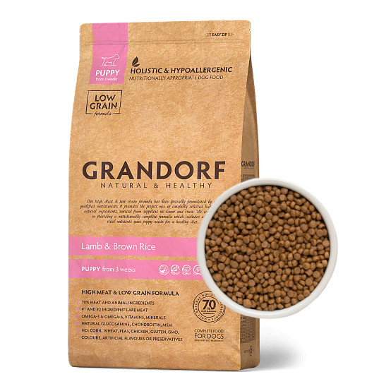 Grandorf Lamb & Brown Rice Puppy All Breeds 1kg