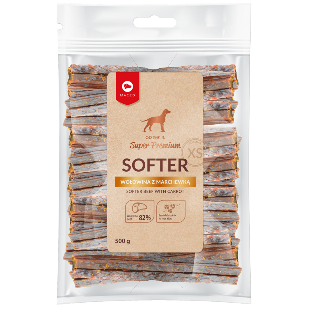 Maced Super Premium Softer Wołowina Z Marchewką Mini
