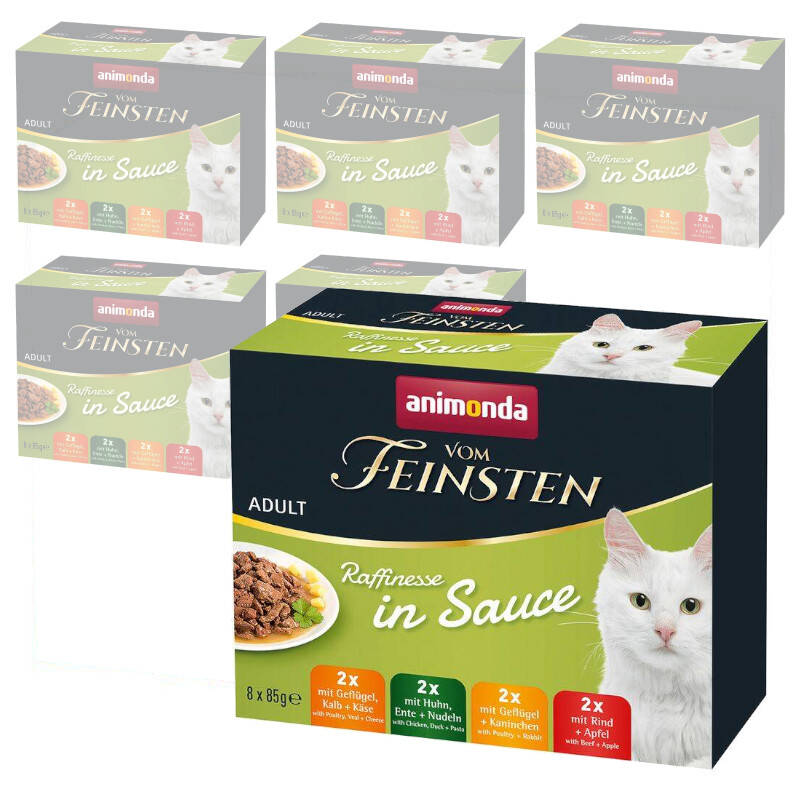 Animonda Vom Feinsten Raffinesse Adult 8x85g Mixpack Mokra Karma dla Kota w Sosie