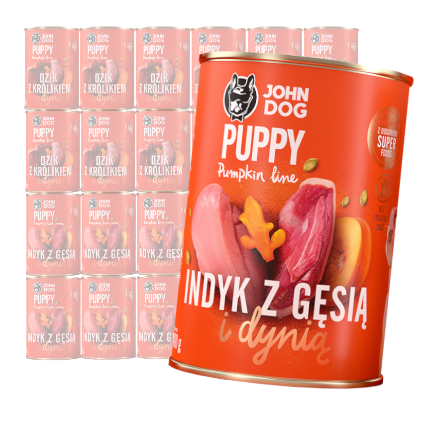 John Dog Karma Mokra Dla Szczeniąt Pumpkin Line