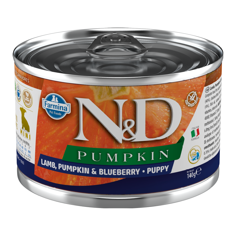 N&D Dog Lamb Pumpkin Blueberry Puppy 140g Mokra Karma Dla Szczeniąt Jagnięcina Dynia i Borówka